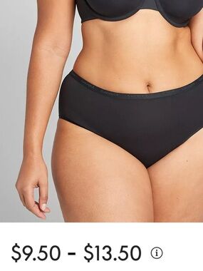 Cacique Black Briefs Two-Pack